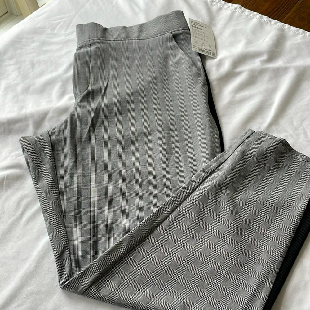 Women’s Athleta Brooklyn Plaid Ankle Pant NWT! - Picture 1 of 9